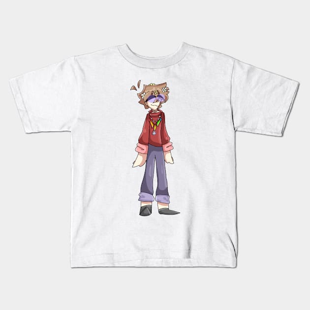 Hippie Grian Kids T-Shirt by WillowTheCat-